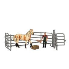 Дитячий іграшковий набір "Ферма" Q9899-X3_1 кінь з парканом (Q9899-X3_1)