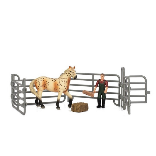 Дитячий іграшковий набір "Ферма" Q9899-X3_1 кінь з парканом (Q9899-X3_1)