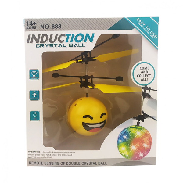 Запускалка HZ888-1 Шар-смайлик зі світловими ефектами