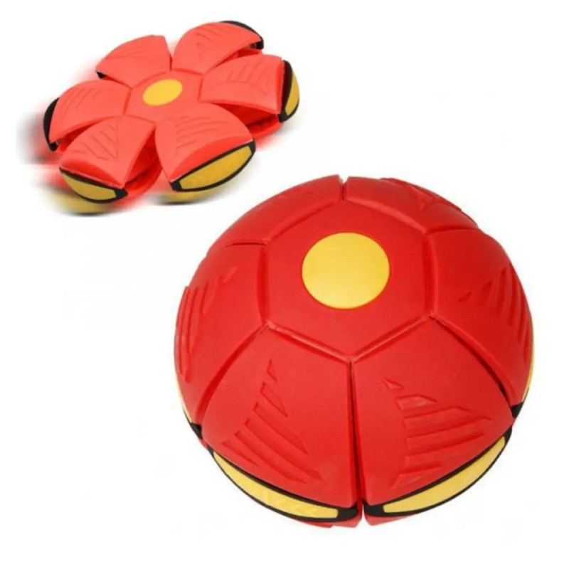 Летячий трансформерний м'яч, що летить, світиться FUNNY BALL disk 22 см PRR85