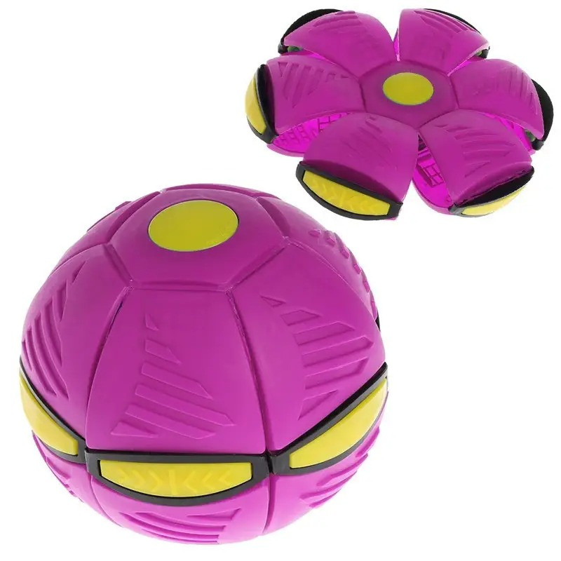 Летячий трансформерний м'яч, що летить, світиться FUNNY BALL disk 22 см PRR85
