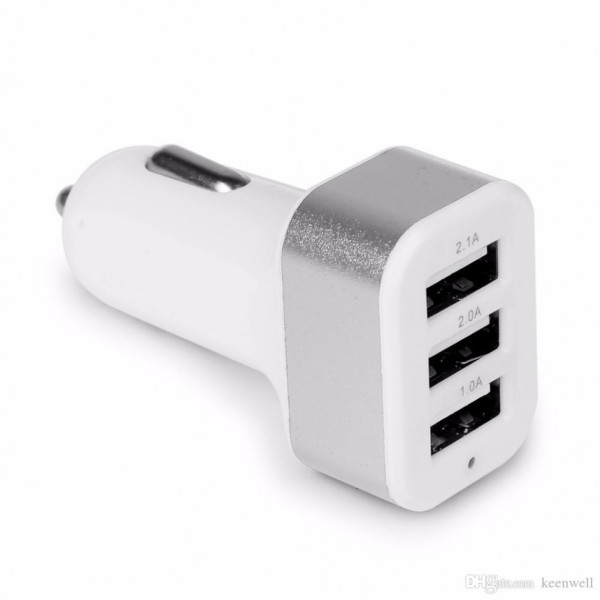 Автомобільний адаптер для зарядки YT005, 3-USB 1.1А /2.1А /3.1а