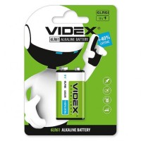 Батарейка лужна Videx 6F22 9V Крона