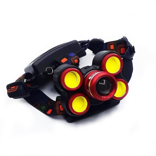 Светодиодный фонарь налобный на аккумуляторе 9105 с зарядкой от сети + АЗУ