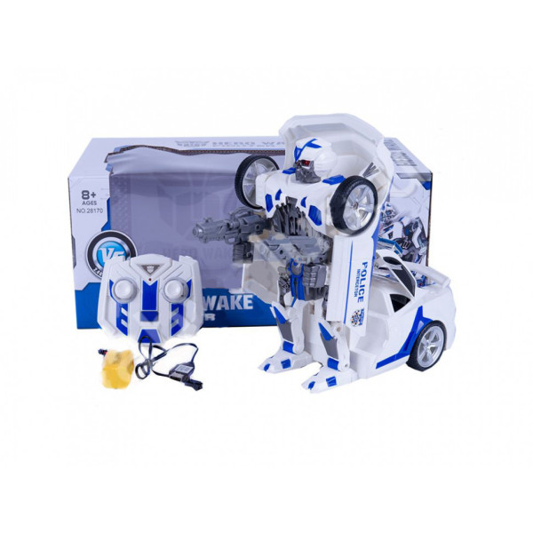 Детский трансформер Полиция на радиоуправлении 28170W со светом и музыкой