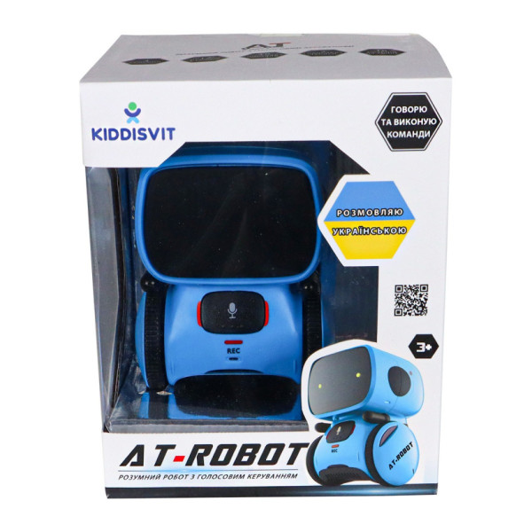 Дитяча іграшка "Інтерактивний робот" AT001-05-UKR синій, з голосовим керуванням (AT001-05-UKR)