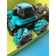 Танк на радіокеруванні KT907A(Turquoise) стріляє гелем, звук, світло (KT907A(Turquoise))