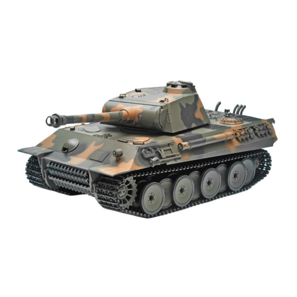 Танк на радіокеруванні German Panther HENG LONG 3819-1 стріляє кульками