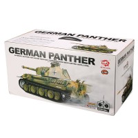 Танк на радиоуправлении German Panther HENG LONG 3819-1-IR стреляет пульками