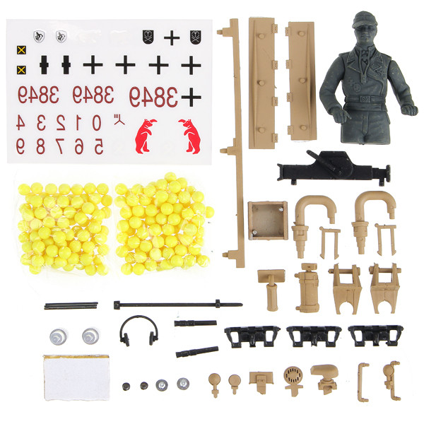 Танк на радіокеруванні Tauch Panzer III Ausf HENG LONG 3849-1 стріляє кульками