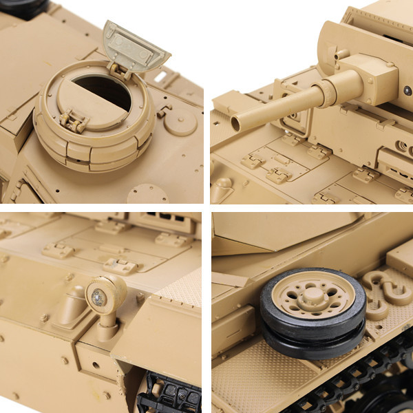 Танк на радіокеруванні Tauch Panzer III Ausf HENG LONG 3849-1 стріляє кульками