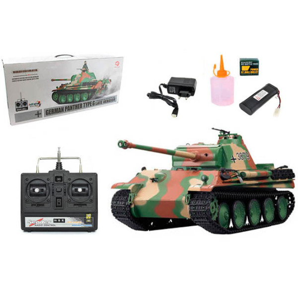 Танк на радіокеруванні HENG LONG 3879-1 стріляє кульками