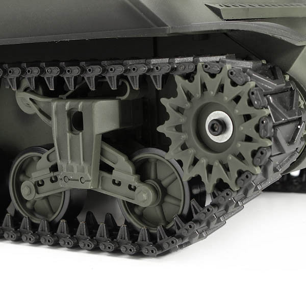 Танк на радіокеруванні M4A3 Sherman HENG LONG 3898-1 стріляє кульками