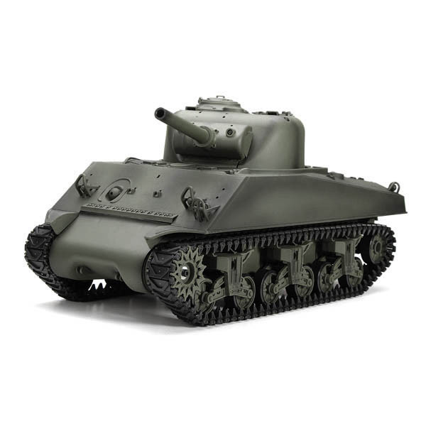 Танк на радіокеруванні M4A3 Sherman HENG LONG 3898-1 стріляє кульками