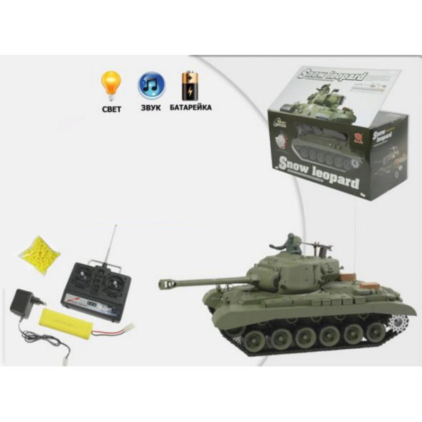 Танк на радіокеруванні HENG LONG 3838 зі звуком і світлом