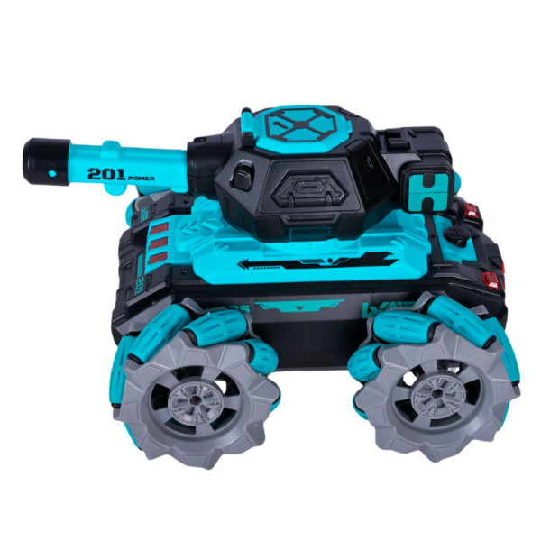 Танк на радіокеруванні KT907A(Turquoise) стріляє гелем, звук, світло (KT907A(Turquoise))