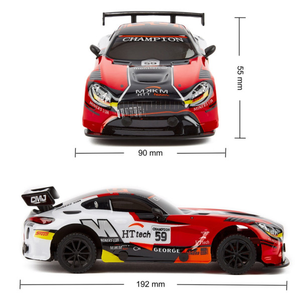 Автомобиль на радиоуправлении KS Drive 16599OB 1:24, 2.4 ГГц (Ghz), красный(16599OB)