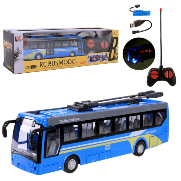 Детский троллейбус на радиоуправлении 135-2 световые эффекты(135-2)