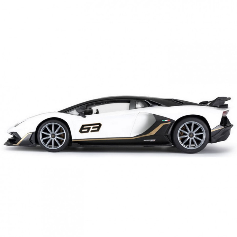 Машинка на радіоуправлінні Lamborghini Aventador SVJ Rastar 96070 білий, 1:14