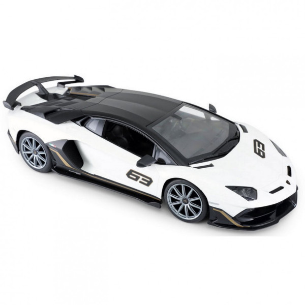 Машинка на радіоуправлінні Lamborghini Aventador SVJ Rastar 96070 білий, 1:14