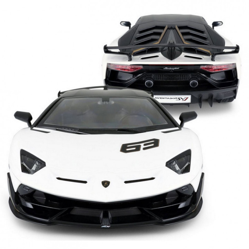 Машинка на радіоуправлінні Lamborghini Aventador SVJ Rastar 96070 білий, 1:14