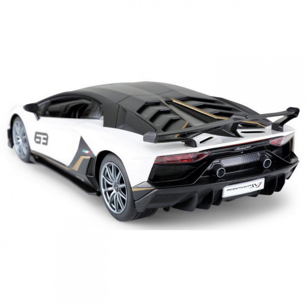 Машинка на радіоуправлінні Lamborghini Aventador SVJ Rastar 96070 білий, 1:14