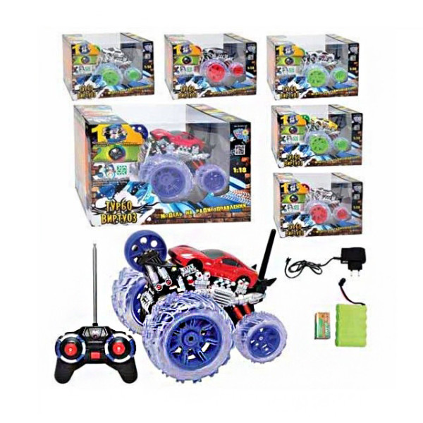 Джип перевертыш на радиоуправлении M 0503 U/R световые и звуковые эффекты