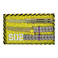 Набір ножів сувенірних дерев'яних SO-2 "МЕТЕЛЬ LEGASY & TANTO ЯКУДЗА GOLD" SO2-4-B (SO2-4-B)