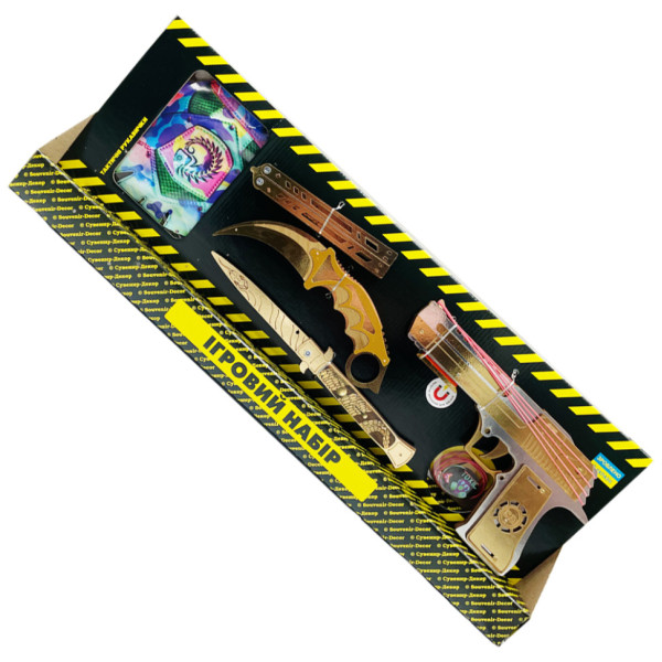 Сувенірний ігровий набір Big Box "Gold 1" BB-G1 дерево (BB-G1)