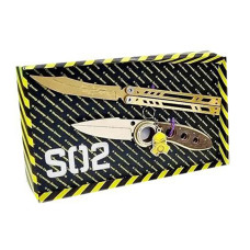 Набір ножів сувенірних дерев'яних SO-2 "МЕТЕЛЬ LEGASY & ВИКИДУХ ФЛІП BLACK" SO2-5-B (SO2-5-B)