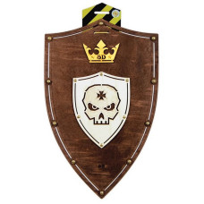 Сувенірний дерев'яний щит "Череп Венге" S-ScullV 47х30 см (S-ScullV)