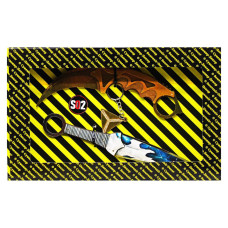 Набір сувенірних ножів дерев'яних SO-2 "КЕРАМІТ GOLD & КУНАЇ AUGUSTITE" SO2-13-B (SO2-13-B)