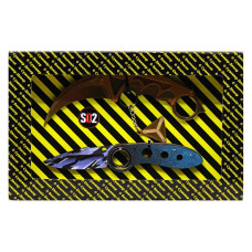 Набір дерев'яних сувенірних ножів SO-2 "КЕРАМБІТ GOLD & ФЛІП ARCTIC" SO2-14-B (SO2-14-B)