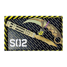 Набір ножів сувенірних дерев'яних SO-2 "МЕТЕЛЬ LEGASY & КЕРАМБІТ GOLD" SO2-1-B (SO2-1-B)
