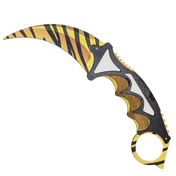 Ніж дерев'яний сувенірний "Керамбіт Тигр" KAR-TI (KAR-TI)