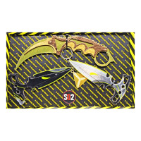 Набір сувенірних ножів дерев'яних SO-2 "КЕРАМБІТ GOLD & HARMONY daggers" SO2-10-B (SO2-10-B)