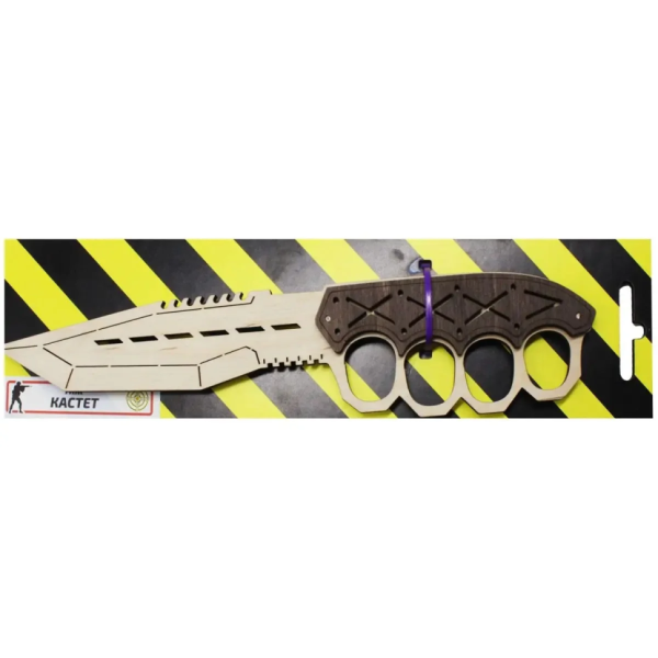 Нож деревянный сувенирный "КАСТЕТ" Сувенир-Декор KNU