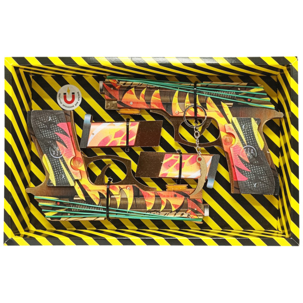 Сборная модель резинострел "Berettas BLAZING" BOX DB-BL 2 шт