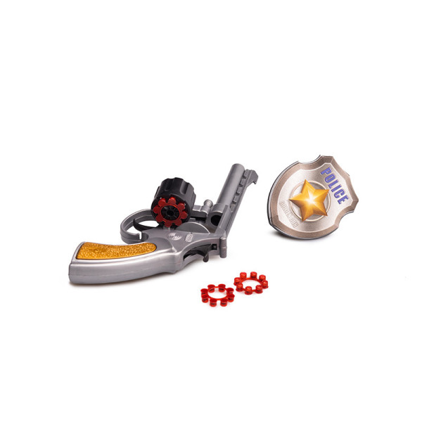 Игрушечный револьвер  "Mr. K" Golden Gun 237GG с пистонами