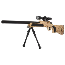 Іграшкова снайперська гвинтівка на кульках CYMA ZM51C з прицілом і лазером