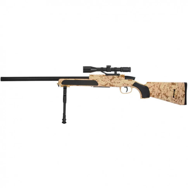 Іграшкова снайперська гвинтівка на кульках CYMA ZM51C з прицілом і лазером