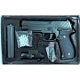 Іграшковий пістолет "Sig Sauer P226" з глушником Galaxy G26A Метал, чорний