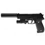 Іграшковий пістолет "Sig Sauer P226" з глушником Galaxy G26A Метал, чорний