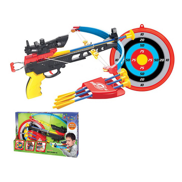 Дитячий Арбалет 35881K мішень, стріли-присоски