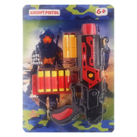 Дитячий іграшковий пістолет "М 65" 932GG(Red) стріляє м'якими поролоновими кулями (932GG(Red))