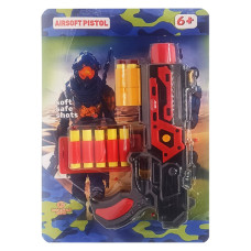 Дитячий іграшковий пістолет "М 65" 932GG(Red) стріляє м'якими поролоновими кулями (932GG(Red))