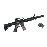 Игрушечный автомат с мягкими пулями M16 PF Golden Gun 910GG Золотой(910GG(Gold))