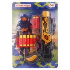 Дитячий іграшковий пістолет "М 65" 932GG(Yellow) стріляє м'якими поролоновими кулями (932GG(Yellow))