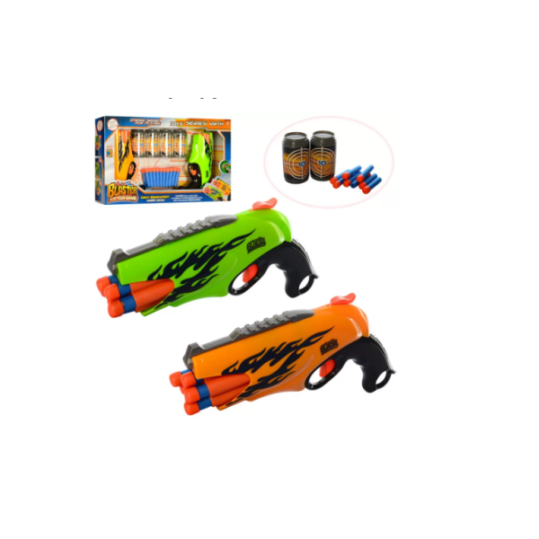 Набір іграшкової зброї на поролонових кулях FX5068-78 банки в наборі