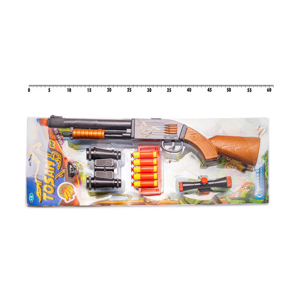 Игрушечный дробовик "Tosan"  Golden Gun 925GG с мягкими пулями